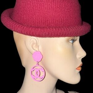 Barbie Pink CC Fashion Earrings